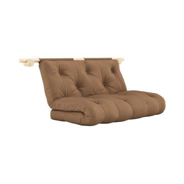 Rudos spalvos sulankstoma sofa 135 cm Hooked – Karup Design