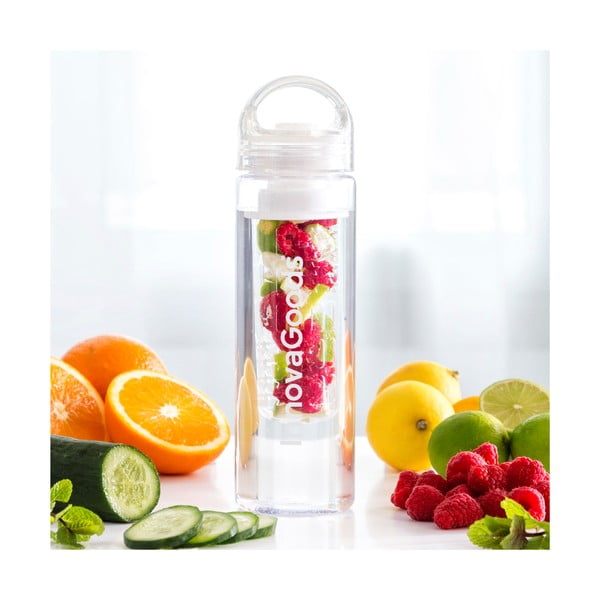 "InnovaGoods" kelioninis vandens butelis su vaisių indeliu, 500 ml