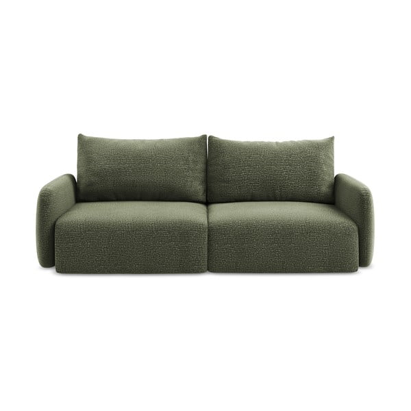 Žalios spalvos sulankstoma/su sandėliavimo vieta sofa 238 cm Kalena – Makamii