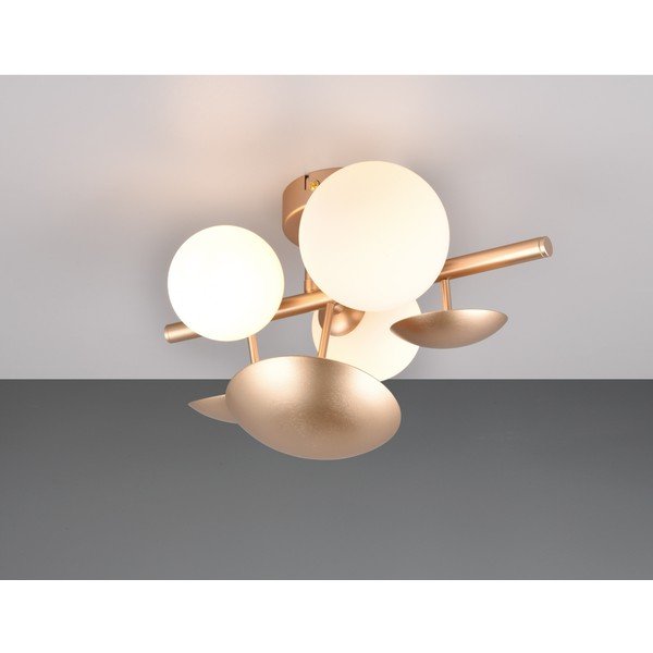 Sieninė lempa baltos spalvos/auksinės spalvos Bubble – Trio Select-image-1