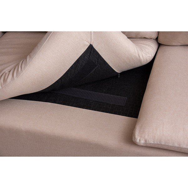 Kampinė sofa smėlio spalvos (su kairiuoju kampu) Lungo – Balcab Home-image-3