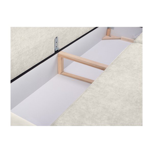 Trijų vietų sofa-lova su saugykla, sidabro spalvos "Cosmopolitan Design Amsterdam-image-4