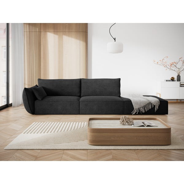 Gultas tamsiai pilkos spalvos (su kairiuoju kampu) Vanda – Mazzini Sofas-image-1