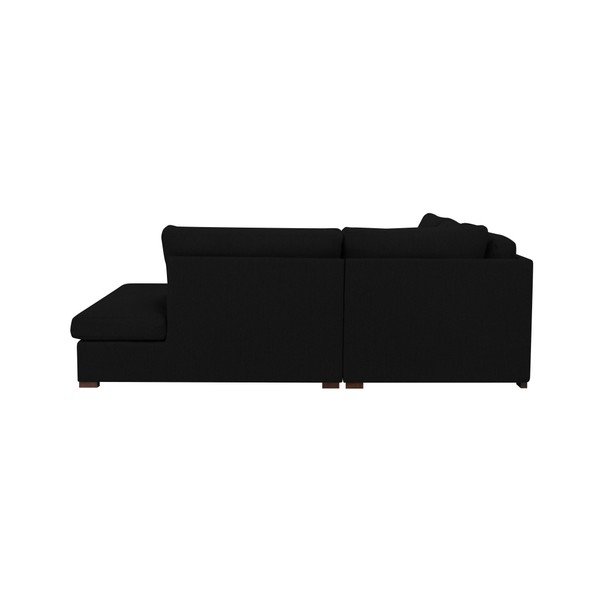 Juoda kampinė sofa "Windsor & Co Sofas Daphne", dešinysis kampas-image-4