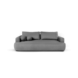 Iš boucle sulankstoma sofa pilkos spalvos 247 cm Quinoa – Bonami Selection