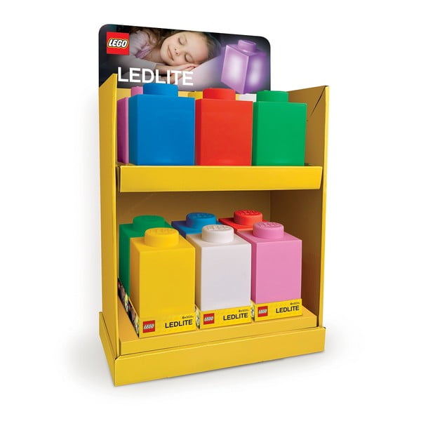 Raudona silikoninė naktinė lemputė LEGO® Classic Brick-image-2