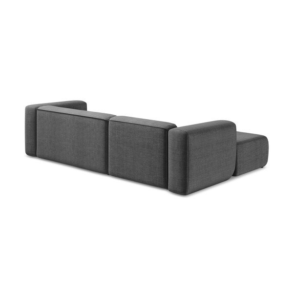 Pilkos spalvos kampinė sofa (su kairiuoju kampu/su gultu) Ekahi – Makamii-image-4