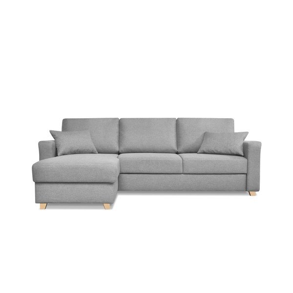 Kosmopolitinis dizainas Graži pilka sofa lova-image-3