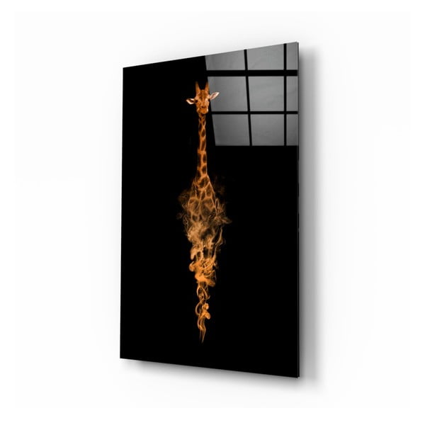 Paveikslas ant stiklo Insigne Žirafa, 46 x 72 cm