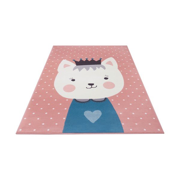 Vaikiškas rožinis kilimas Hanse Home Adventures Kitty Bonny, 160 x 220 cm-image-2