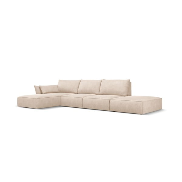 Smėlio spalvos kampinė sofa (kairysis kampas) Vanda - Mazzini Sofas-image-2