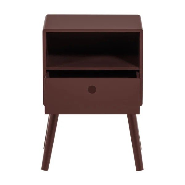 Bordo spalvos iš MDF plokštės naktinis staliukas Ozzy – WOOOD-image-4