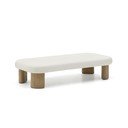 Sodo kavos staliukas su betoniniu stalviršiu 70x140 cm Labra – Kave Home