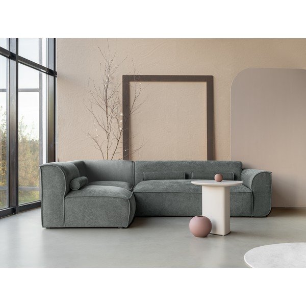 Kampinė sofa šviesiai žalios spalvos (su kairiuoju kampu) Flex Felix – Miuform-image-1