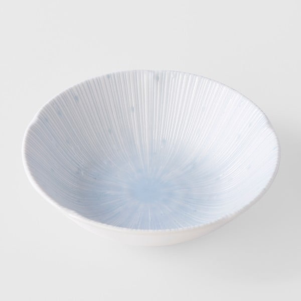 Šviesiai mėlynas keraminis dubuo ø 14 cm ICE WHITE - MIJ-image-4