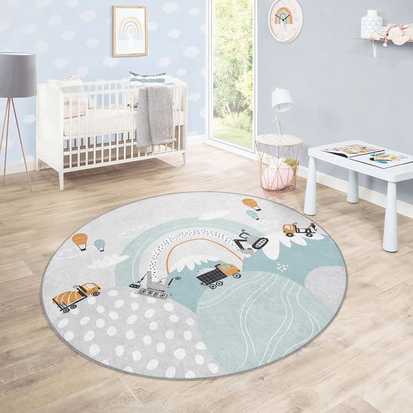 Skalbiamas vaikiškas kilimas ø80 cm Snowy Hills – Mila Home-image-4