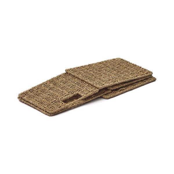 Iš jūržolės krepšiai 2 vnt. lentynai 32x27x22 cm Tossa – Kave Home-image-3