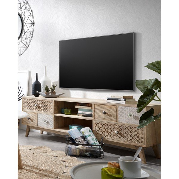 Televizoriaus spintelė iš mango medienos Kave Home Hood-image-4
