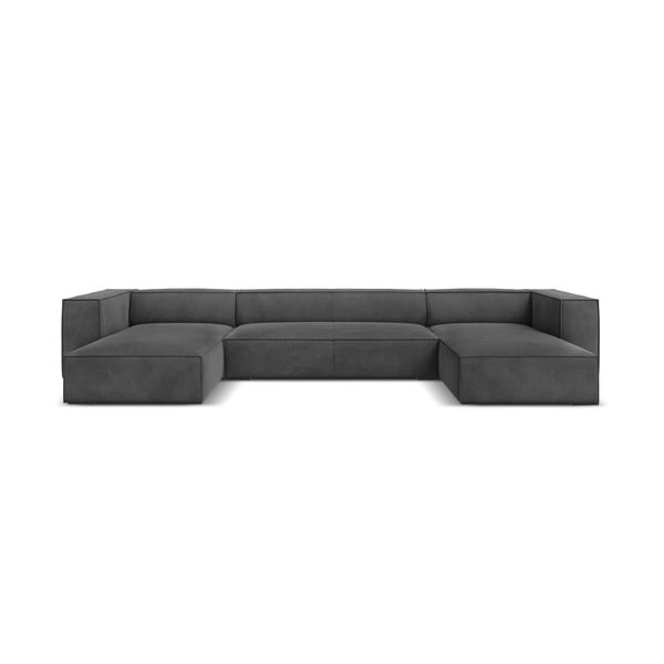 Pilka kampinė sofa (U formos) Madame - Windsor & Co Sofas