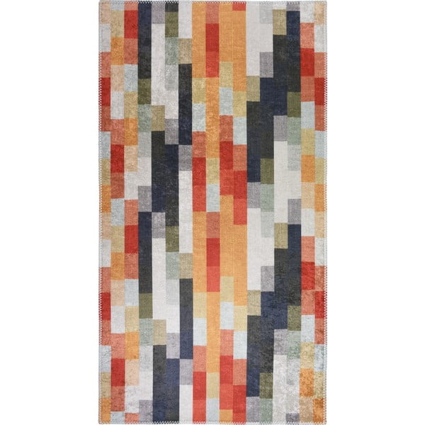 Skalbiamas oranžinės spalvos/pilkos spalvos kilimas 160x230 cm Blocks of Fun – Vitaus