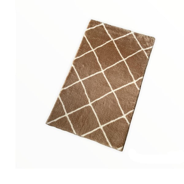 Vonios kilimėlis rudos spalvos 50x80 cm Diamond – Mila Home