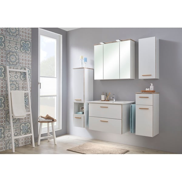 Balta pakabinama vonios kambario spintelė 71x51 cm Set 931 - Pelipal-image-2