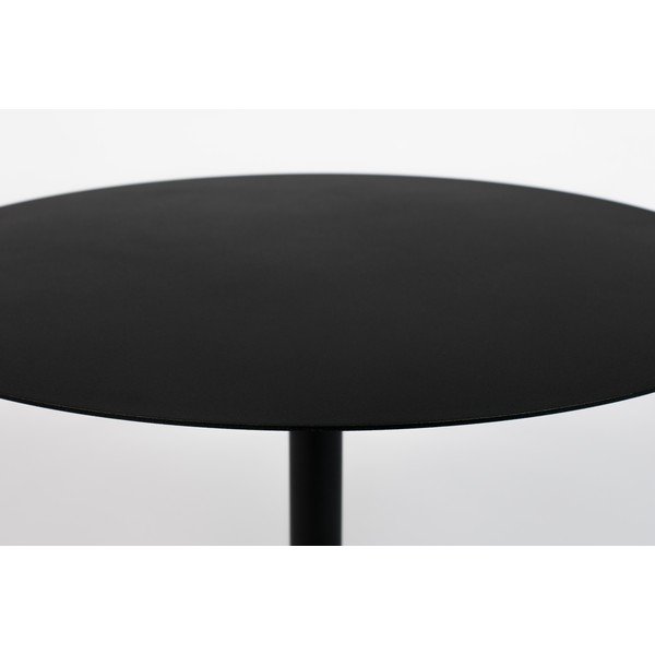 Juodos spalvos iš metalo apvalios formos kavos staliukas ø 60 cm Snow – Zuiver-image-2
