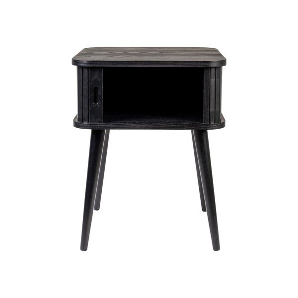 Juodos spalvos naktinis staliukas iš uosio Barbier – Zuiver-image-2