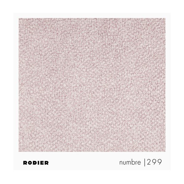 Šviesiai rožinės spalvos iš boucle kampinė sofa (su kairiuoju kampu/su gultu) Mirel – Rodier-image-4