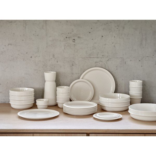 Kreminės spalvos iš porceliano  mažas dubuo 400 ml Eau – Zone-image-3