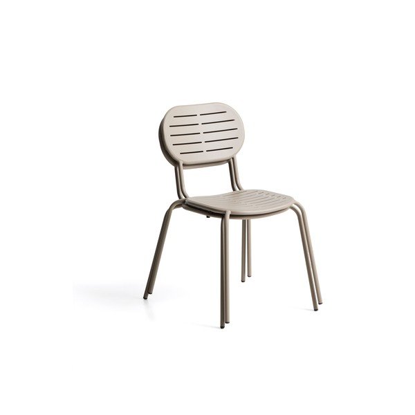 Taupe spalvos metalinė sodo kėdė Brai – Kave Home-image-4
