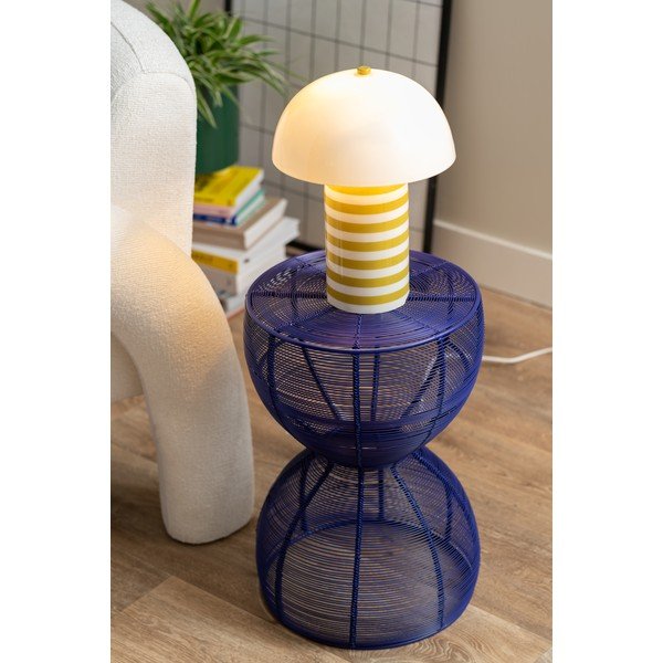 Iš metalo apvalios formos šoninis stalas ø 30 cm Cuerda Doble – Leitmotiv-image-1