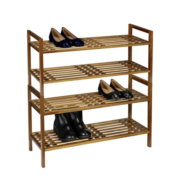 Natūralios spalvos iš akacijos masyvo batų lentyna 69x40,5x27 cm Fondi – Wenko-image-4