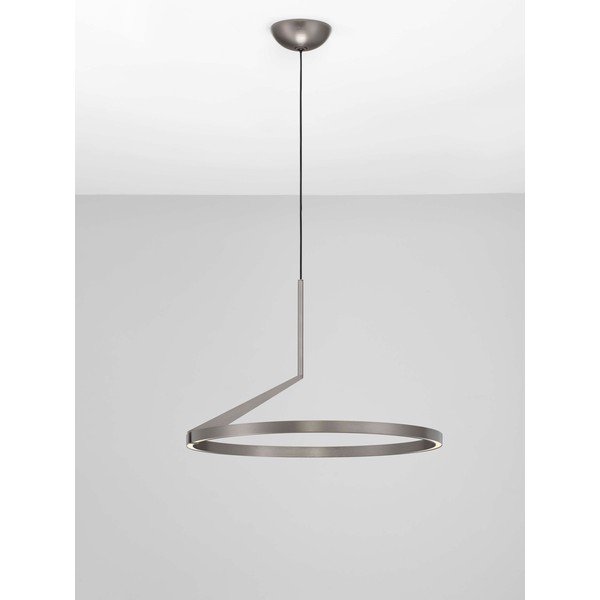 Sidabrinės spalvos iš aliuminio kabantis šviestuvas LED su pritemdymo funkcija ø 60 cm Tilia – Nova Luce-image-3