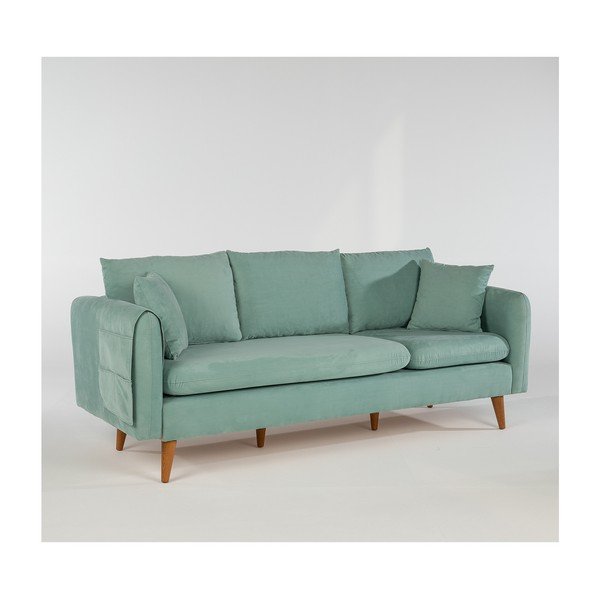Sofa šviesiai mėlynos spalvos 215 cm Sofia – Balcab Home-image-2