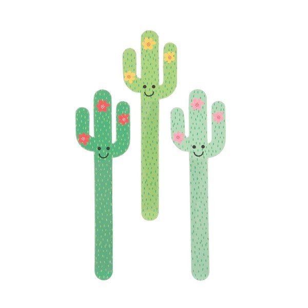 3 vnt. nagų dildžių rinkinys "Sass & Belle Cactus