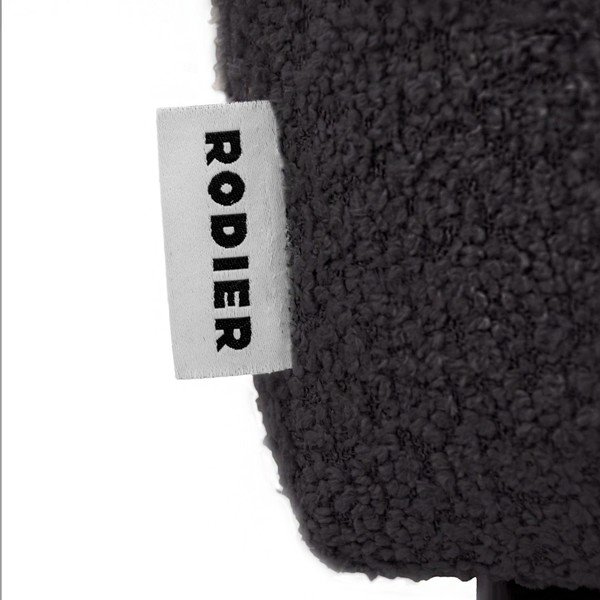 Juodos spalvos iš boucle krėslas Belle – Rodier-image-3