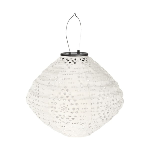Baltos spalvos lauko LED žibintas saulės baterijos (aukštis 22 cm) Harwood – House Nordic