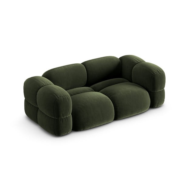 Žalios spalvos iš velveto sofa 210 cm Loretto – Cosmopolitan Design-image-3