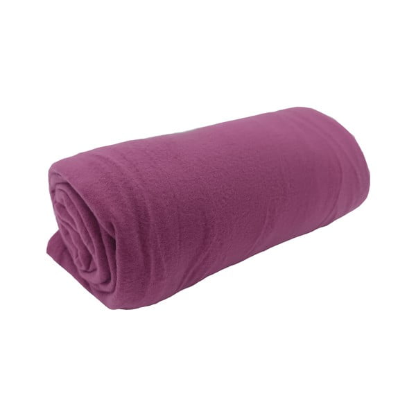 Violetinės spalvos fleece tipo antklodė ir pledas 150x200 cm Plain – JAHU collections