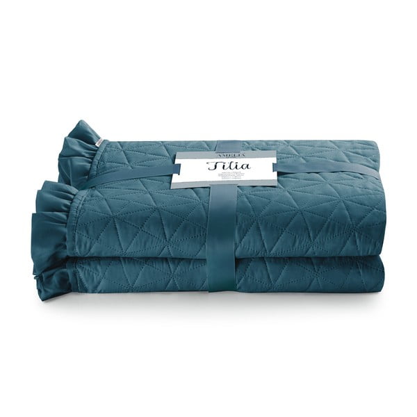 Mėlyna lovatiesė AmeliaHome Tilia Marine, 260 x 240 cm-image-2