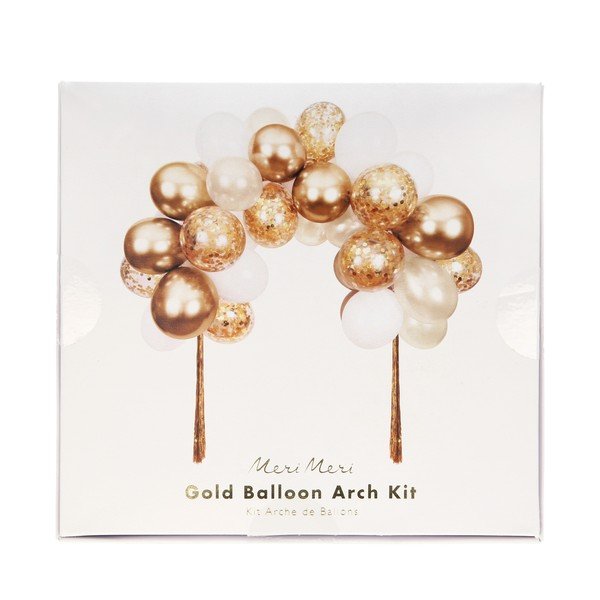 Aksesuarai vakarėliams 40 vnt. Gold Balloon Arch – Meri Meri-image-1