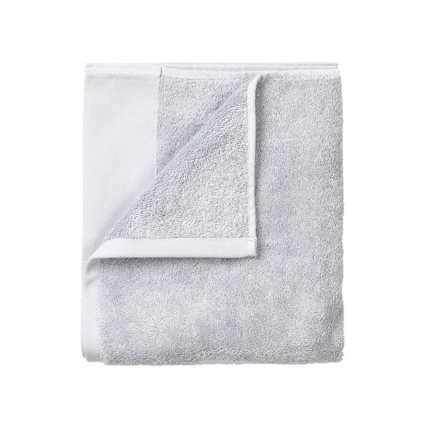 Šviesiai pilkos spalvos iš frote audinio iš medvilnės rankšluosčiai 4 vnt. 30x30 cm Riva – Blomus