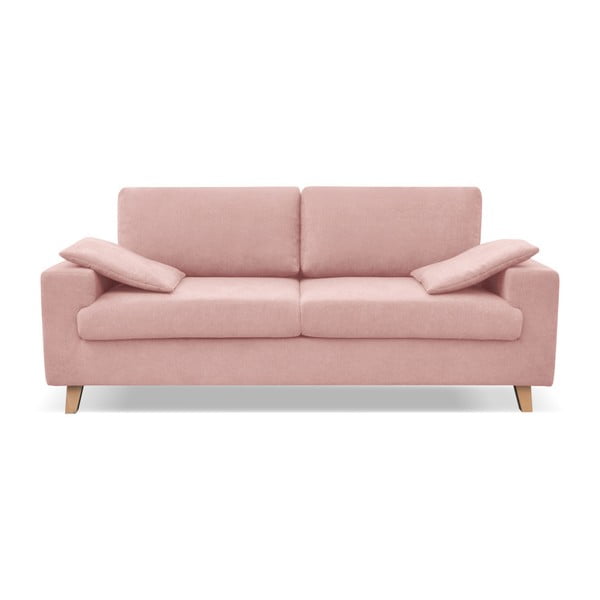 Šviesiai rožinė trivietė sofa Cosmopolitan design Caracas