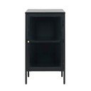 Iš metalo vitrina juodos spalvos 45x85 cm Carmel – Unique Furniture