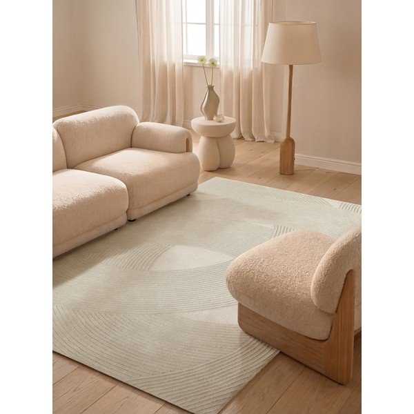 Kreminės spalvos iš vilnos kilimas 120x170 cm Kensington Victoria – Ted Baker-image-1