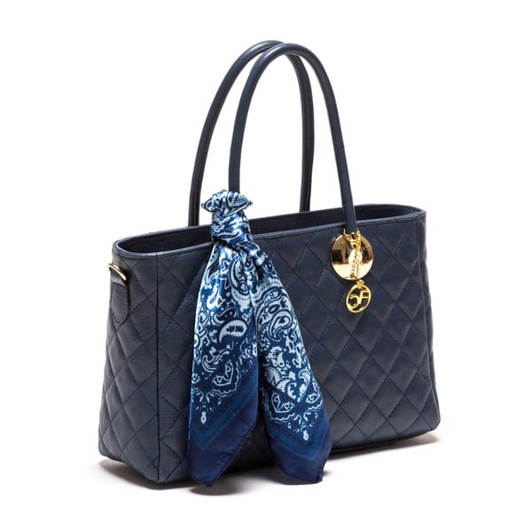 Odinė rankinė Carla Ferreri 2003 Blu-image-2