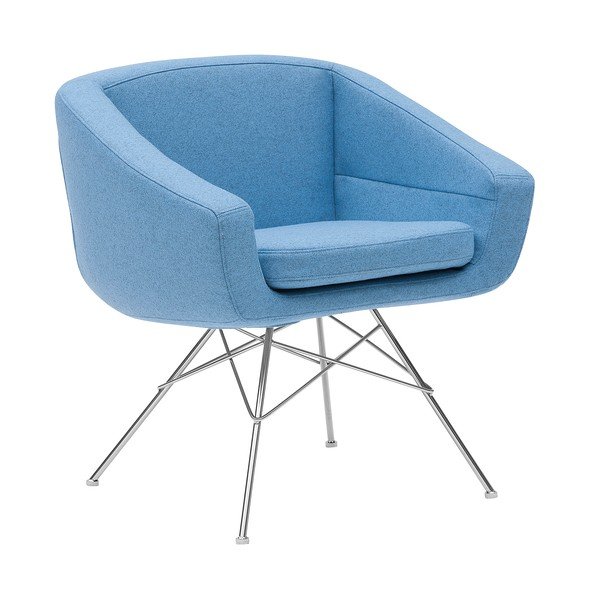 Šviesiai mėlynas fotelis Softline Aiko-image-2