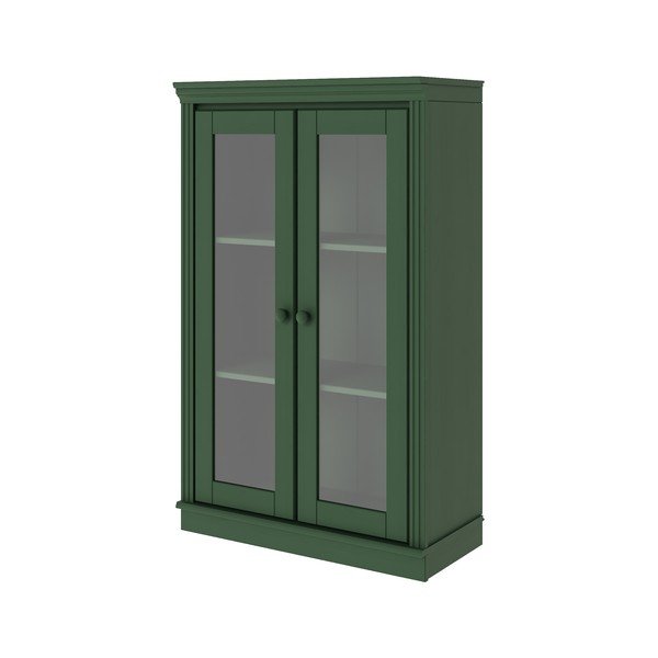 Žalios spalvos iš pušies masyvo vitrina 74x118x35 cm Anita – Støraa-image-4