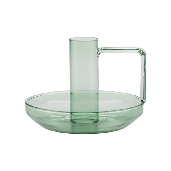 Žalios spalvos stiklinė žvakidė Bahne & CO